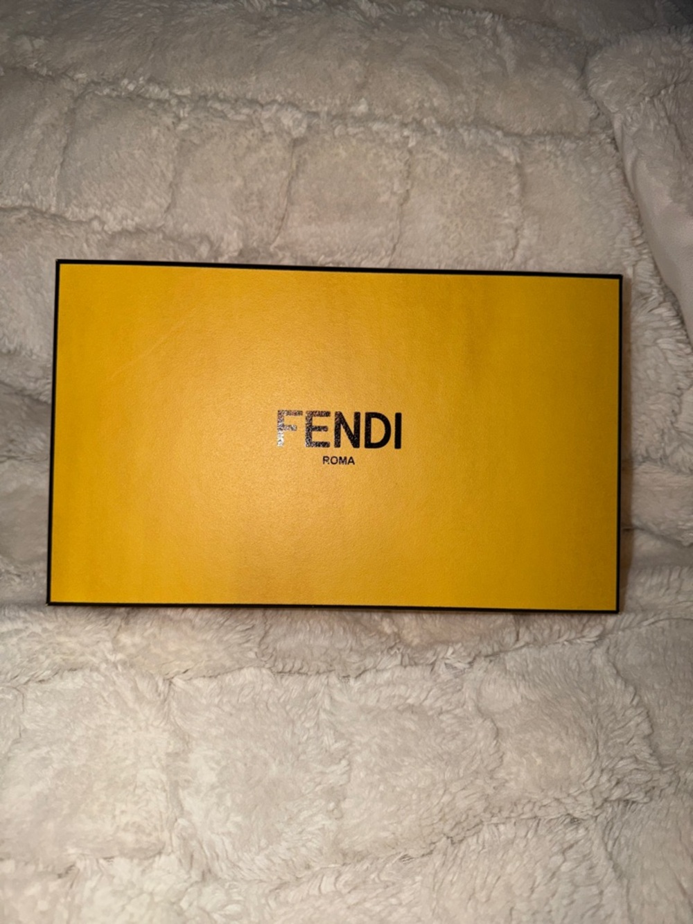 Fendi Yellow Box with Black Logo